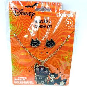 Disney Hocus Pocus Halloween Pendant Necklace & Pieced Earrings Claire's Fun 3+